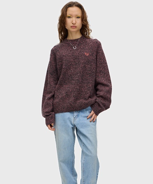 FRED PERRY（フレッドペリー） ニット セーター Twisted Marl Mock