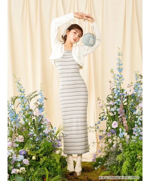 Darich（ダーリッチ） ノースリーブワンピース - サックスブルー