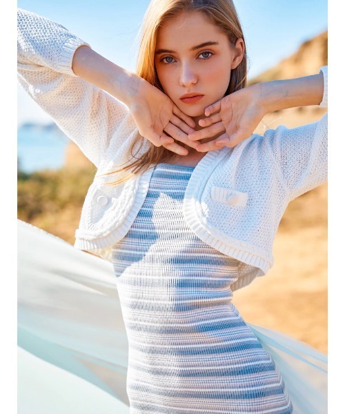 Darich（ダーリッチ） ノースリーブワンピース - サックスブルー