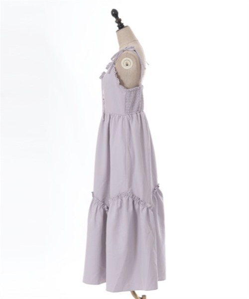 「axes femme POETIQUE」 キャミソールワンピース MEDIUM ラベンダー レディース_画像4