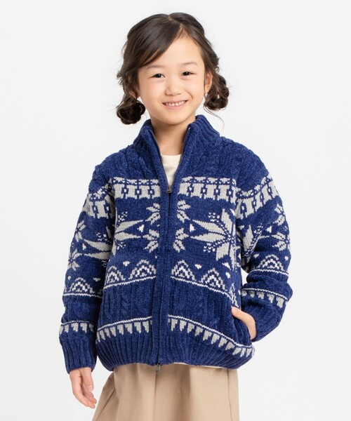 COMME CA ISM（コムサイズム） ニット セーター 「雑誌掲載商品」雪柄