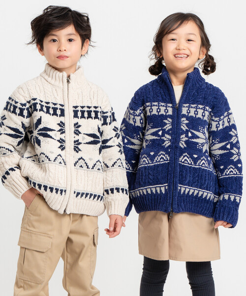 COMME CA ISM（コムサイズム） ニット セーター 「雑誌掲載商品」雪柄