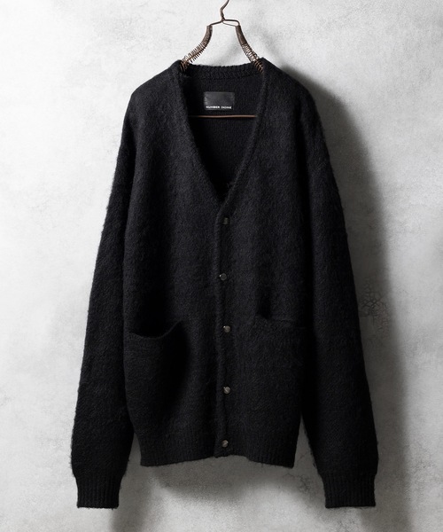 ナンバーナイン 日本製 長袖 ダメージ加工 ニット カーディガン 3 ブラック系 NUMBER(N)INE メンズ NUMBER (N)INE（ナンバーナイン） 「NUMBER (N)INE」 ニット