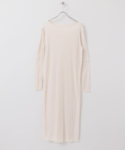 「KBF+」 長袖ワンピース ONE ホワイト系その他 レディース_画像8