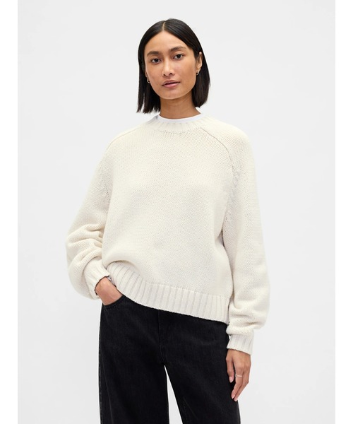 ■追加画像　ギャップ　cottonセーター GAP（ギャップ） ニット セーター コットンブレンド リラックス