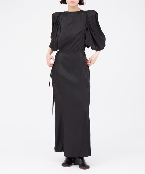 TOGA PULLA（トーガ プルラ） 長袖ワンピース 38 ブラック レディース