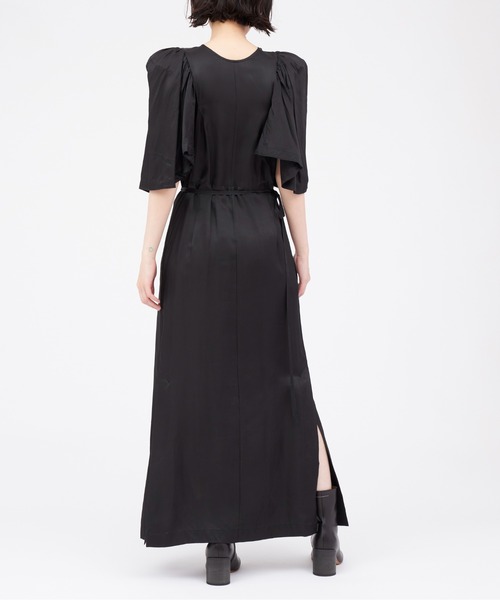 TOGA PULLA（トーガ プルラ） 長袖ワンピース 38 ブラック レディース