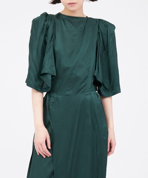 TOGA PULLA（トーガ プルラ） 長袖ワンピース 38 ブラック レディース