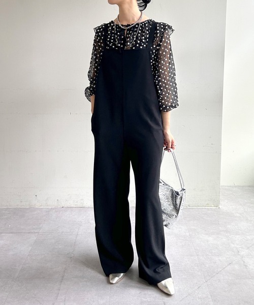 「SHENERY」 オールインワン 38 ブラック レディース_画像3