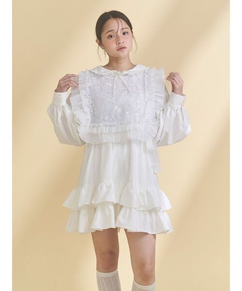 merry jenny petit flower ribbonミニワンピース メリージェニー merry jenny petit flower ribbonミニワンピース