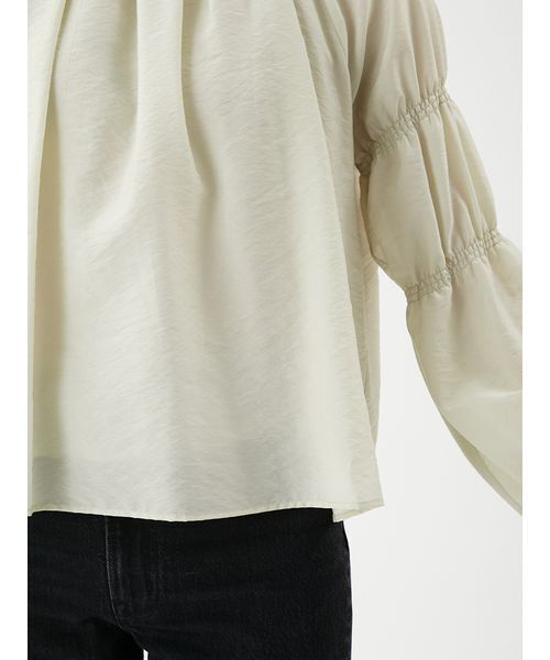 Mila Owen（ミラオーウェン） ブラウス シャツ ギャザーバックリボン