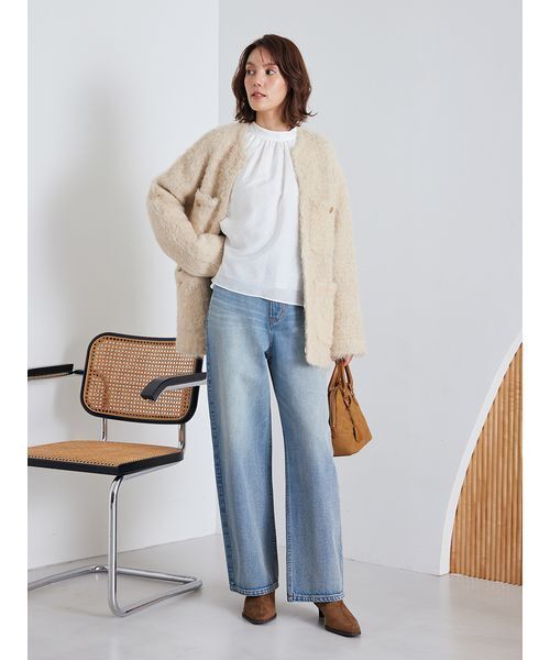 Mila Owen（ミラオーウェン） ブラウス シャツ ギャザーバックリボン