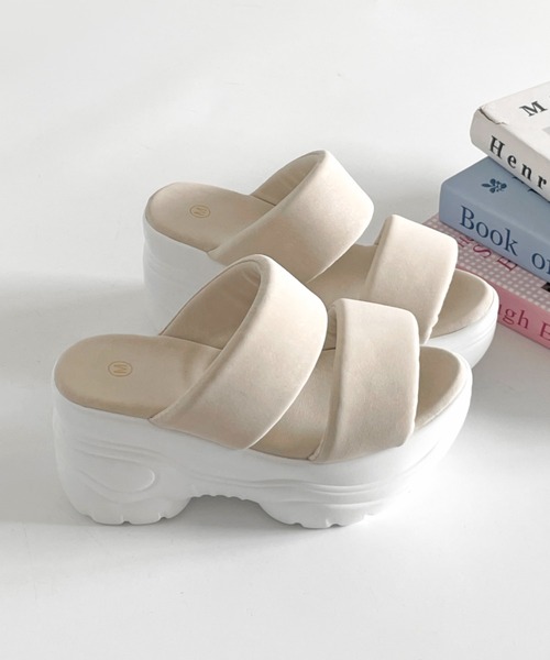 Shoes in Closet（シュークロ） 厚底 サンダル ミュール +9.0cm 超軽量