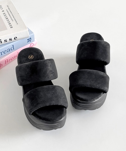 Shoes in Closet（シュークロ） 厚底 サンダル ミュール +9.0cm 超軽量