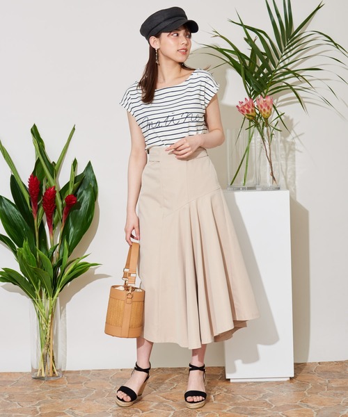 「NOELA」 スカート S ベージュ レディース_画像3