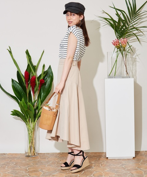 「NOELA」 スカート S ベージュ レディース_画像4