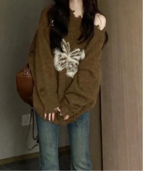 「lilful」 長袖ニット F ブラック レディース_画像3