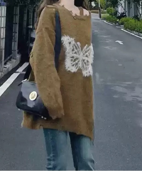 「lilful」 長袖ニット F ブラック レディース_画像6