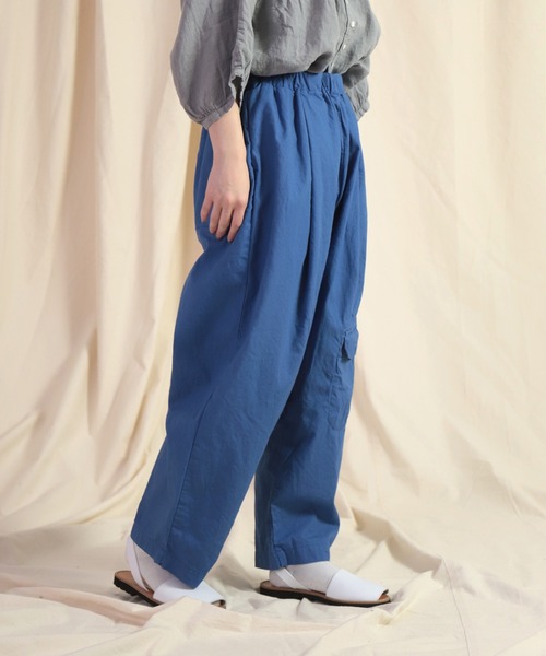 「Brocante」 イージーパンツ 2 ロイヤルブルー レディース_画像2