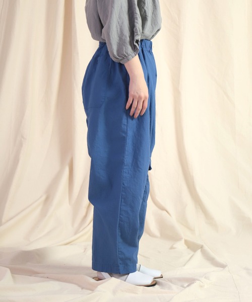 「Brocante」 イージーパンツ 2 ロイヤルブルー レディース_画像3