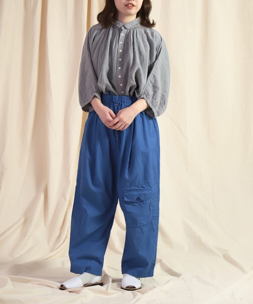 「Brocante」 イージーパンツ 2 ロイヤルブルー レディース_画像5