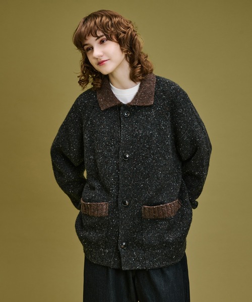 WETTEMPT セーター ニット BICOLOR NEP KNIT CARDIGAN / バイカラー