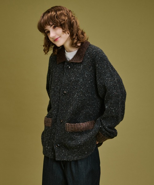 WETTEMPT セーター ニット BICOLOR NEP KNIT CARDIGAN / バイカラー