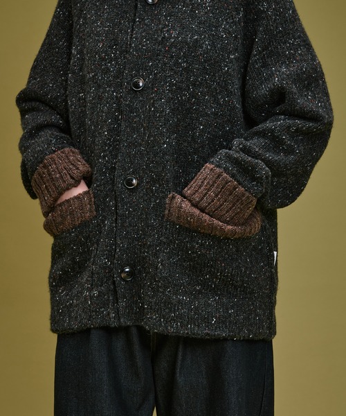 WETTEMPT セーター ニット BICOLOR NEP KNIT CARDIGAN / バイカラー