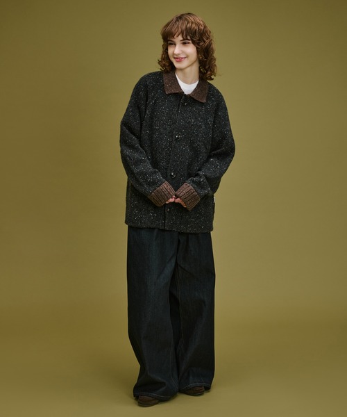 WETTEMPT セーター ニット BICOLOR NEP KNIT CARDIGAN / バイカラー
