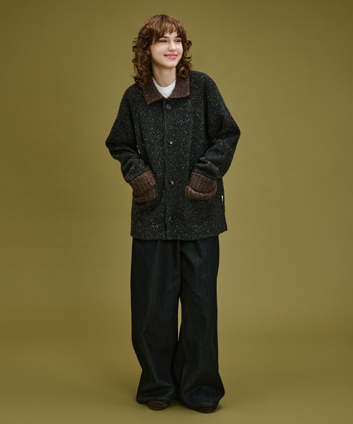 WETTEMPT セーター ニット BICOLOR NEP KNIT CARDIGAN / バイカラー