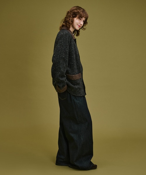 WETTEMPT セーター ニット BICOLOR NEP KNIT CARDIGAN / バイカラー