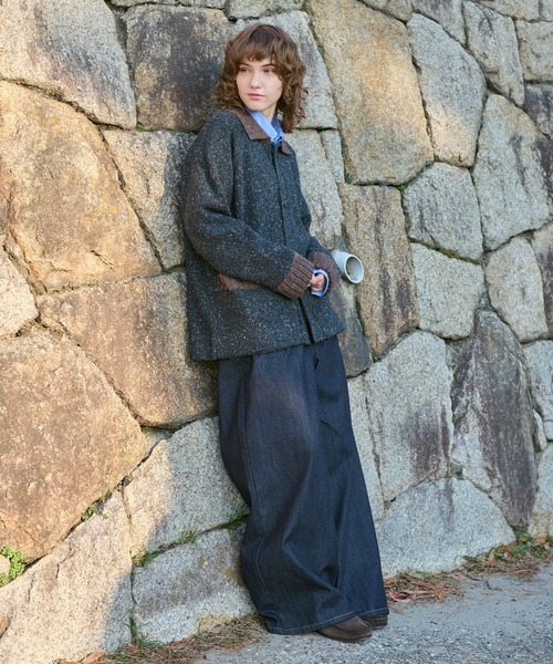 WETTEMPT セーター ニット BICOLOR NEP KNIT CARDIGAN / バイカラー