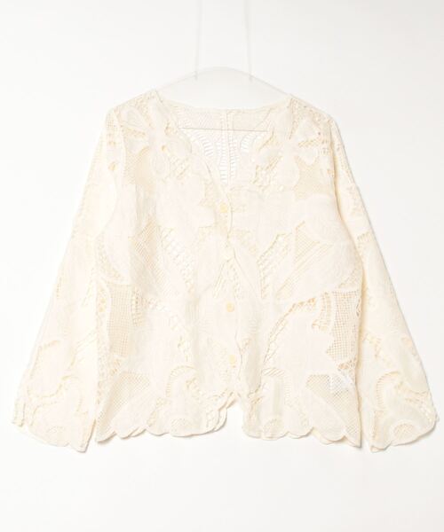 「THE YOn」 長袖ブラウス FREE アイボリー レディース_画像2