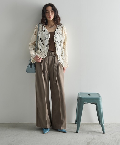 「THE YOn」 長袖ブラウス FREE アイボリー レディース_画像4