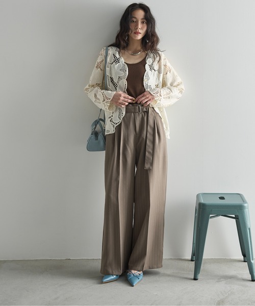 「THE YOn」 長袖ブラウス FREE アイボリー レディース_画像5