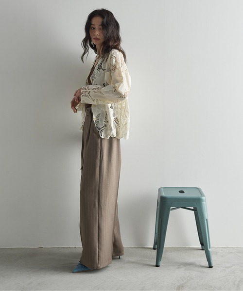 「THE YOn」 長袖ブラウス FREE アイボリー レディース_画像6