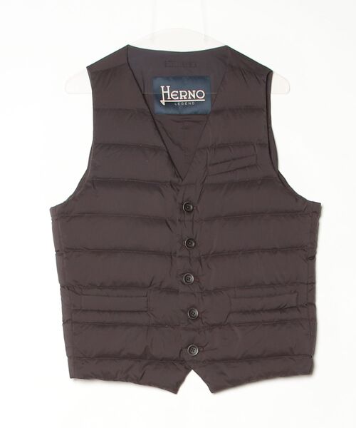 HERNO（ヘルノ） ダウンベスト 48 ブラウン メンズ : ZOZOTOWN Yahoo