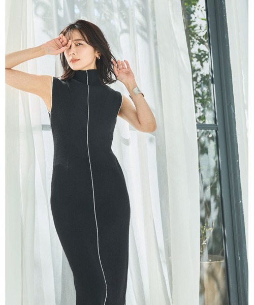 「FRAY I.D」 ニットワンピース FREE ブラック レディース_画像4