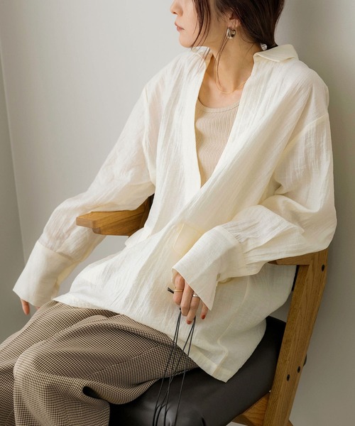 「NOAHL」 長袖シャツ FREE ピンク レディース_画像2