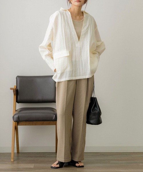 「NOAHL」 長袖シャツ FREE ピンク レディース_画像3