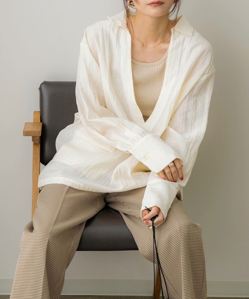 「NOAHL」 長袖シャツ FREE ピンク レディース_画像4