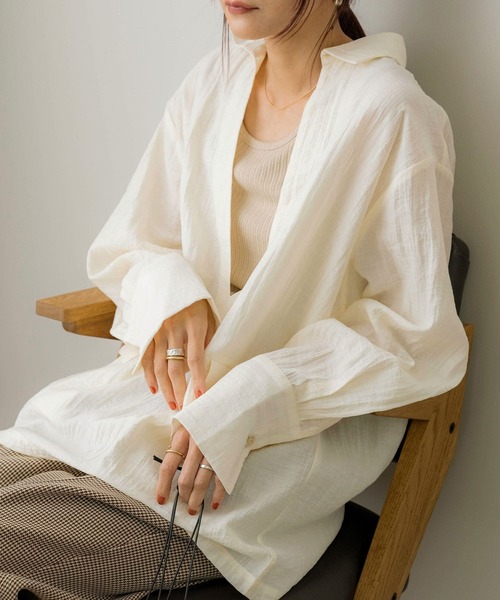 「NOAHL」 長袖シャツ FREE ピンク レディース_画像5