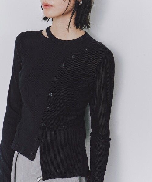 「UNITED TOKYO」 長袖カットソー FREE グレー レディース_画像9