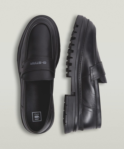 G-STAR RAW ローファー Millery Loafer Leather/ブランドロゴレザー
