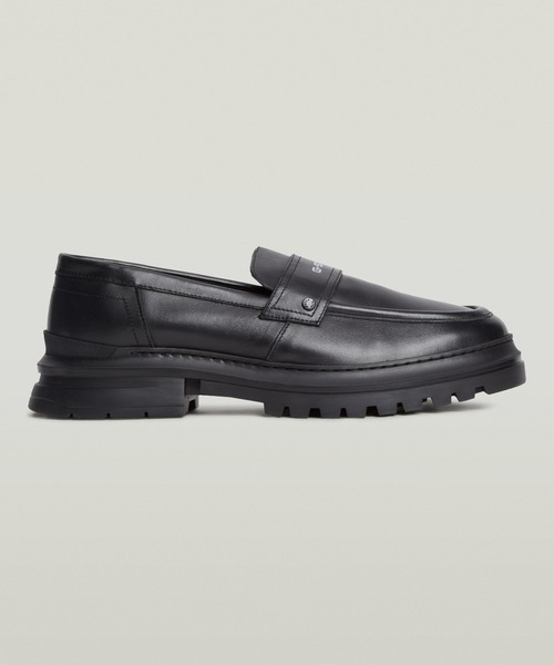 G-STAR RAW ローファー Millery Loafer Leather/ブランドロゴレザー