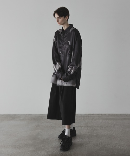 「remer」 長袖シャツ MEDIUM ブラック メンズ_画像5