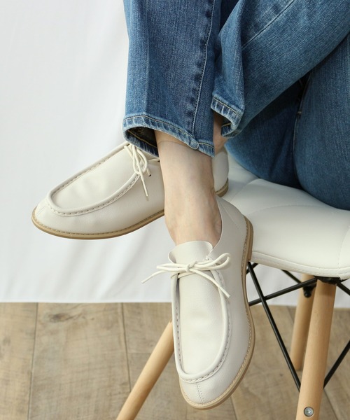 「Fin」 シューズ 23.5cm アイボリー レディース_画像9