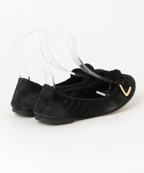 美品　LOUIS VUITTON ブラック フラットシューズ　37 LOUIS VUITTON（ルイ・ヴィトン） バレエシューズ 37 ブラック
