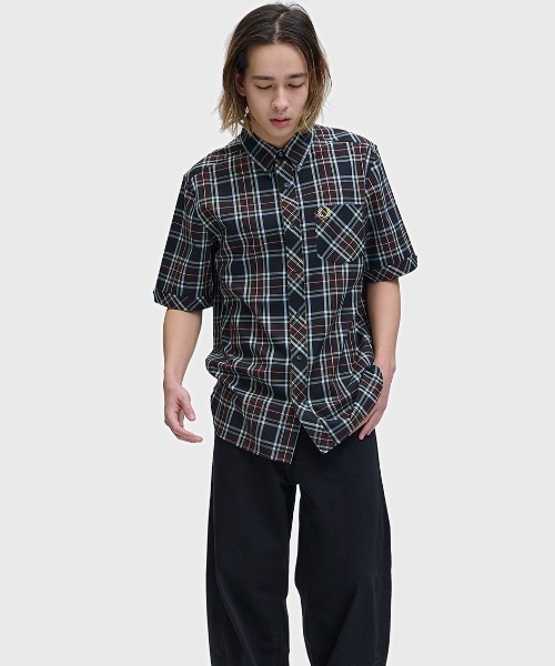 フレッドペリー チェック柄 トレーナー ☆関税込☆FRED PERRY☆グリッチ タータンチェック ニット☆ (FRED