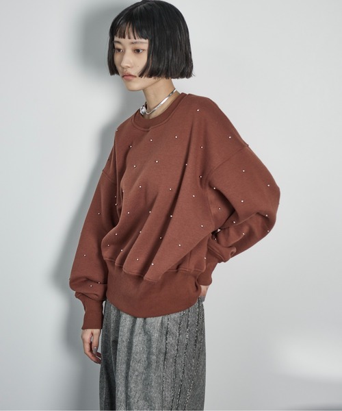 「THE YOn」 スウェットカットソー FREE ピンク レディース_画像3